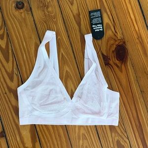 Eby Women's Sheer Mesh Bralette - Pink small